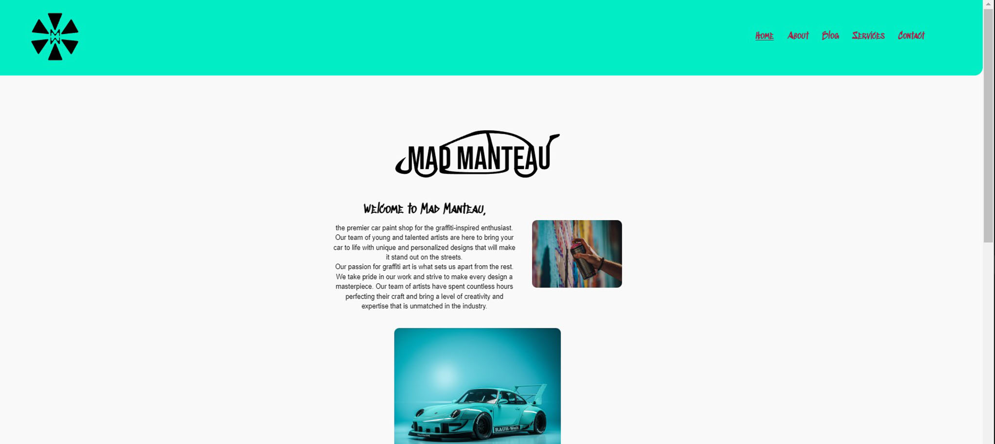 Mockup Website design Made in Web IV