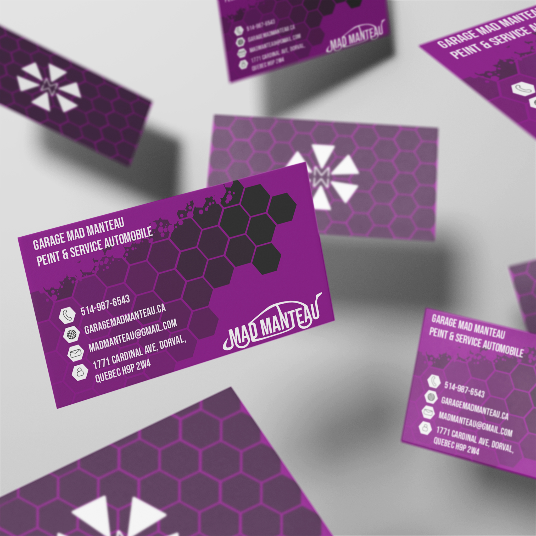 mad manteau business cards